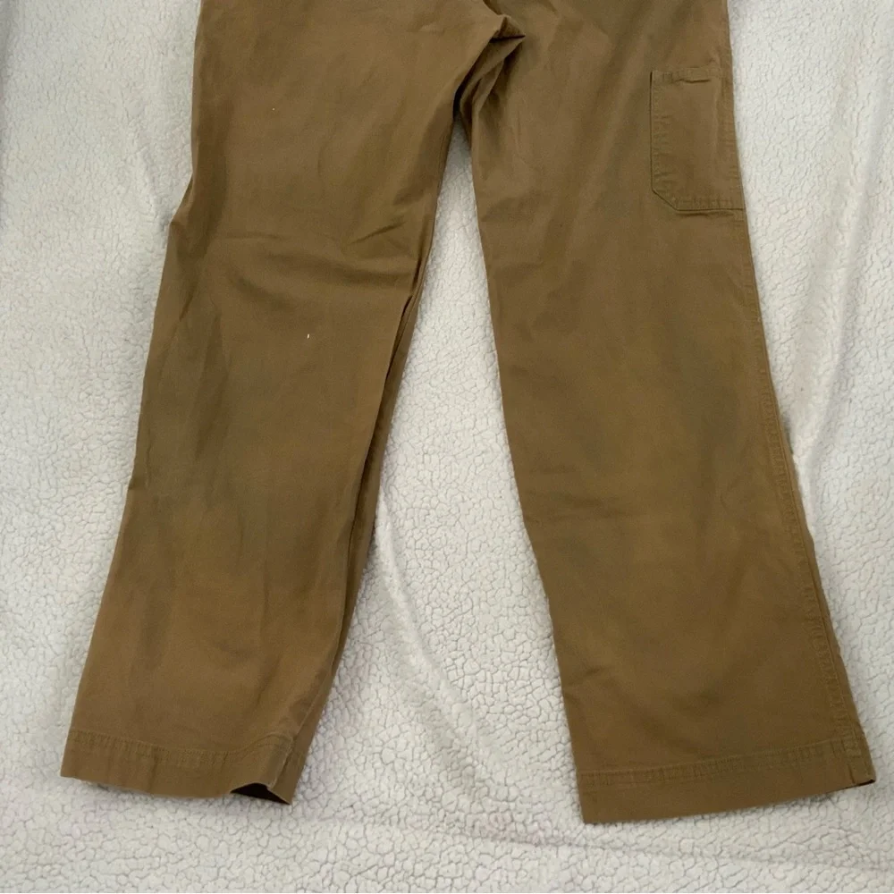 Columbia Cargo Pants 40x32 Tan Straight Leg Hike Camp 6 Pockets Zip Hook & Loop